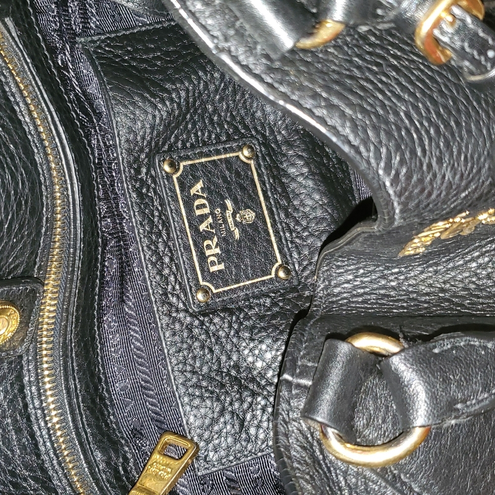 Prada Sacca 2 Manici  Tote Vitello Daino Medium